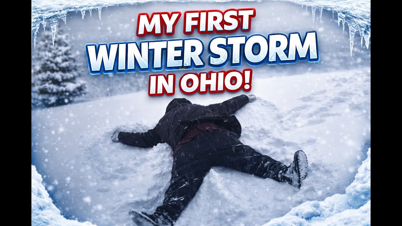 My First Winter Storm in Ohio! Cozy Food, Games & Snow Day Fun!