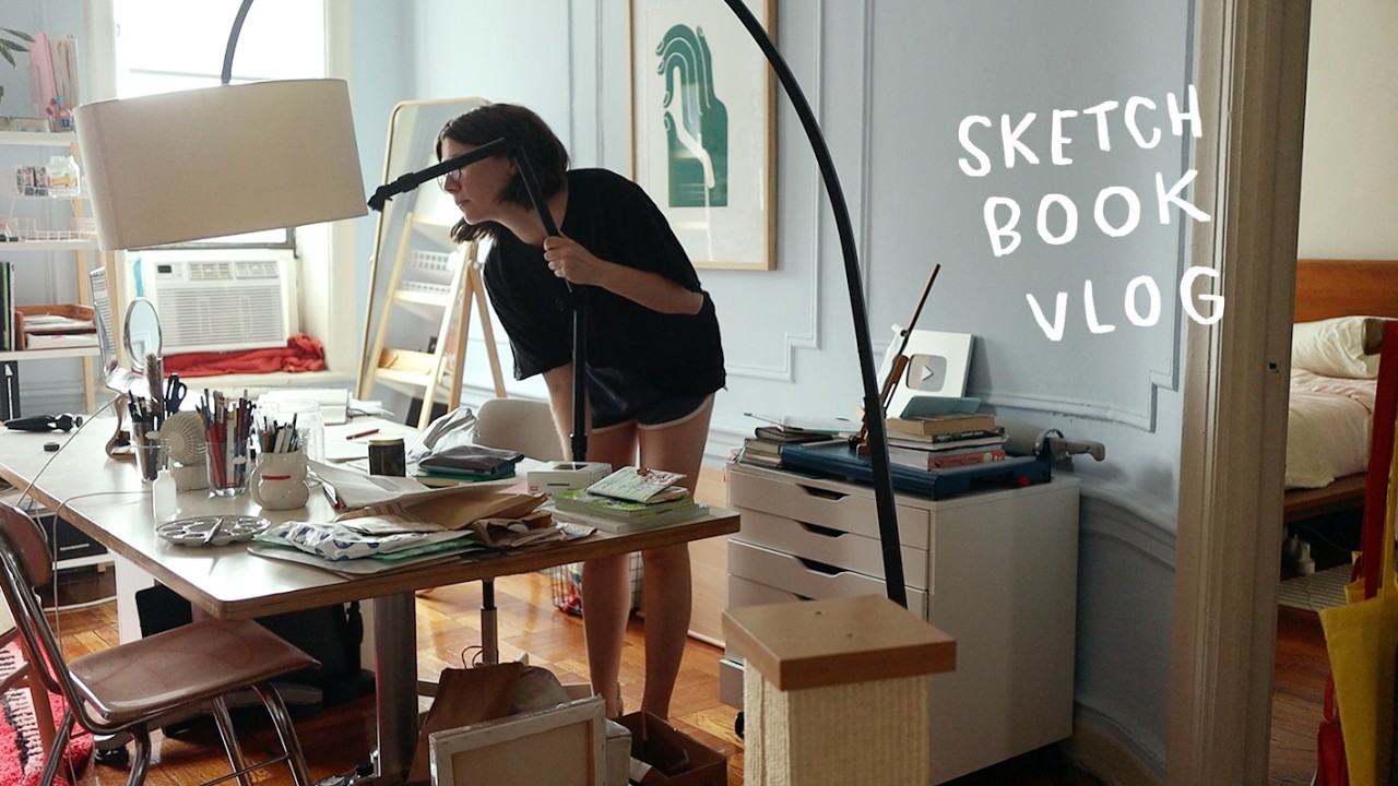 my sketchbook routine for a full week