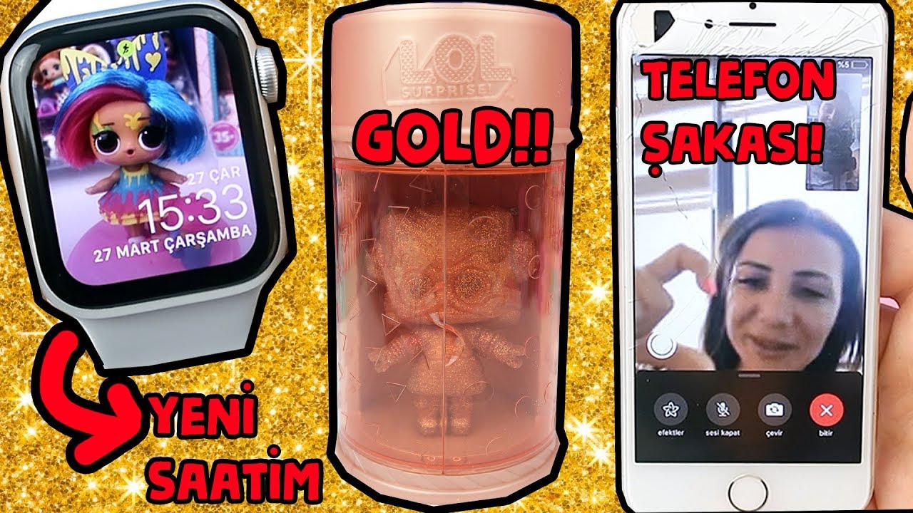 EN ÖZEL GOLD GERÇEK SAÇLI LOL HAIRGOALS BEBEĞİ VE ERKEK LİL ! ANNEME TELEON ŞAKASI!  Bidünya Oyuncak