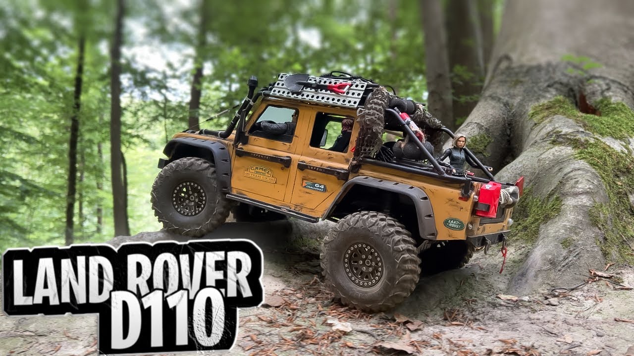 RC: Land Rover Defender D110 Pickup TRX-4 | RC Car 4x4 Offroad Driving