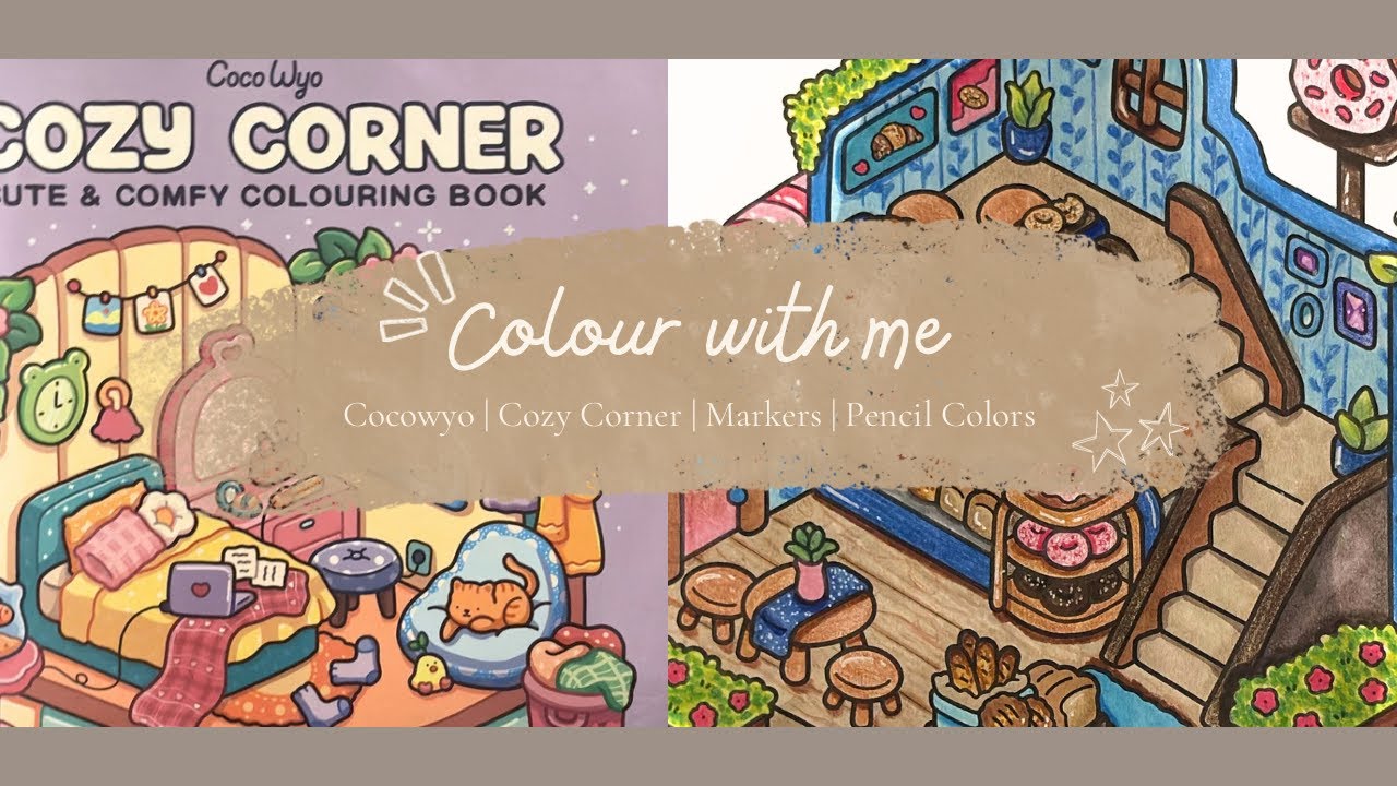 Color with me | Cozy Corner by CocoWyo | Bakery | Markers | Pencil Colors
