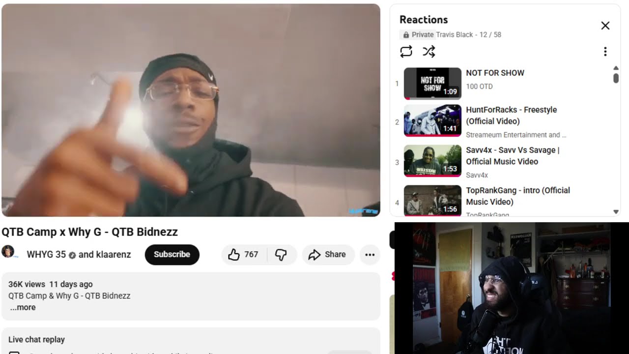 QTB Camp x Why G - QTB Bidnezz (Реакция)