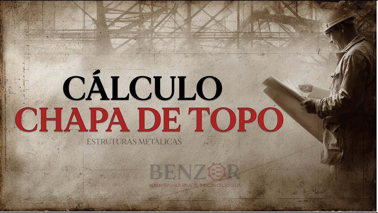 Cálculo de chapa cabeça/topo - Pilar com viga ou tesoura