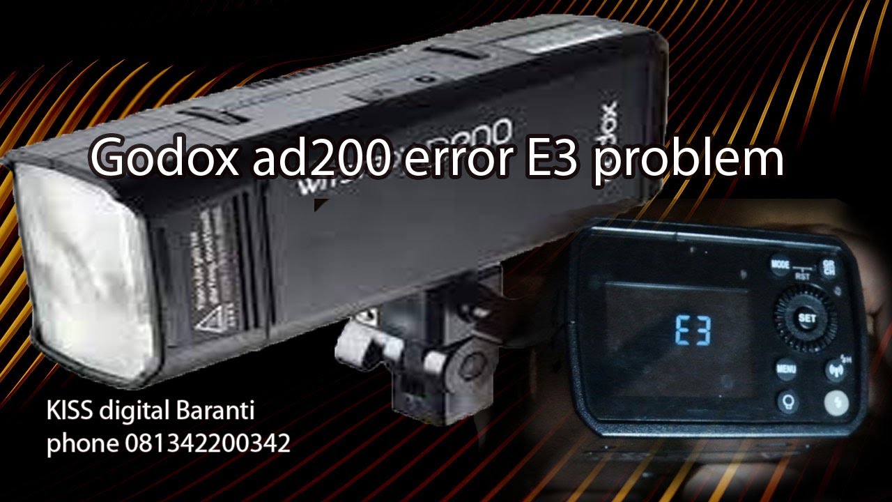 Godox ad200 witstro eror E3