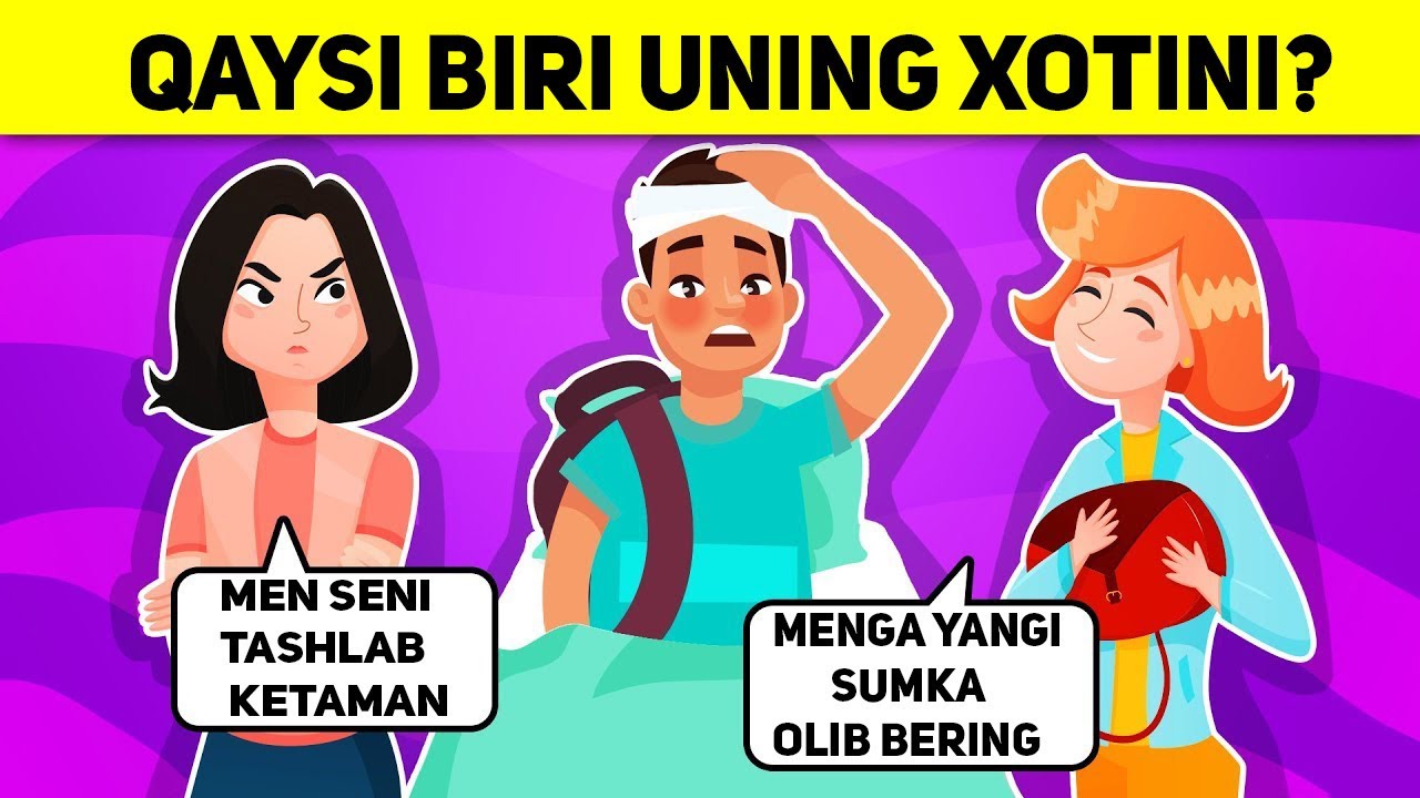 AQLINGIZNI SHOSHIRIB QUYADIGAN SAVOLLAR - NECHTASINI TOPA OLASIZ?