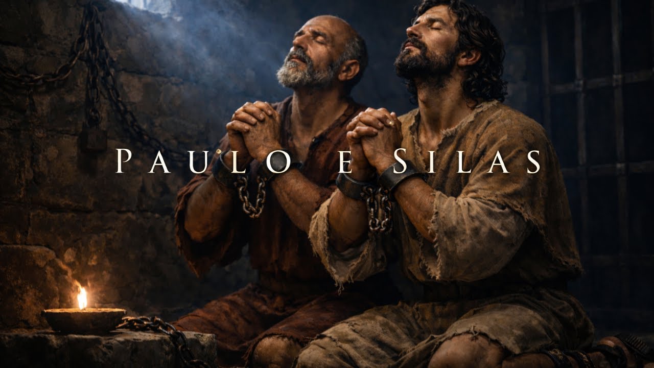 Paulo e Silas - Cântico da Meia-Noite - O LOUVOR QUE ABRIU A PRISÃO | Gospel Milagreiro 🔥