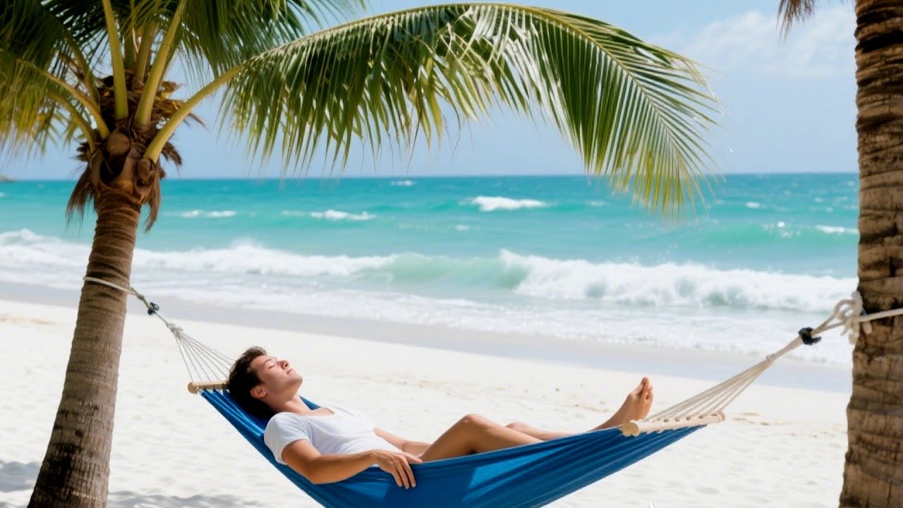 Tropical Beach Harmony Breaths Deeper Than Night For Peaceful Sleep Ambience 🌊