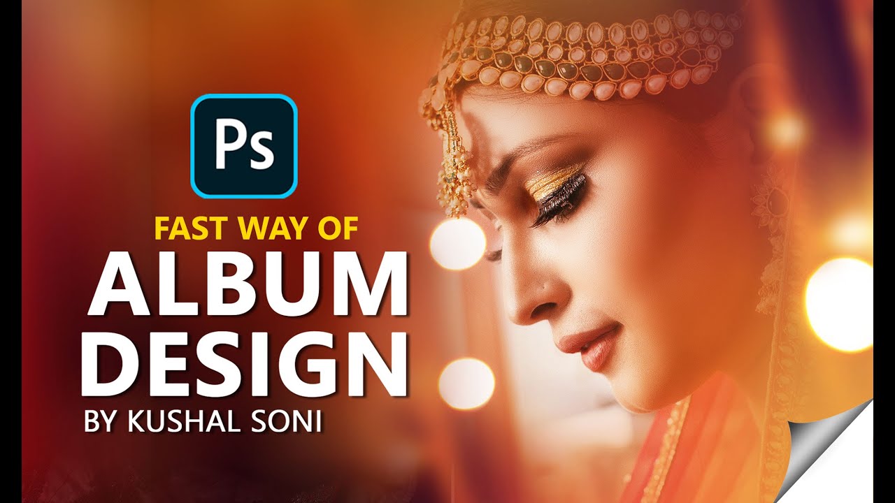 fast album design on Adobe Photoshop CC