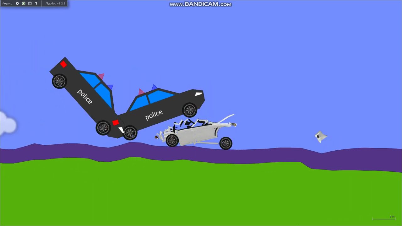 algodoo cars crash
