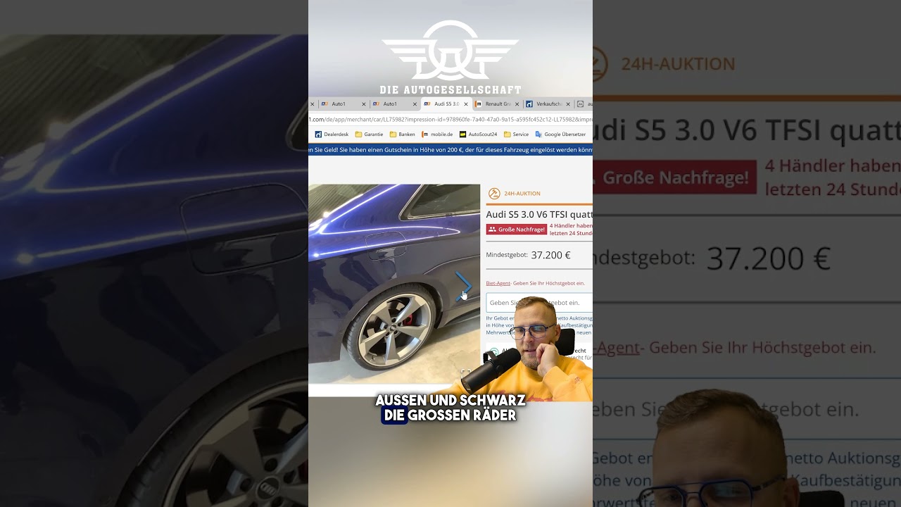Wir schnappen uns neue Ware! Autoauktion bei Auto1.com!