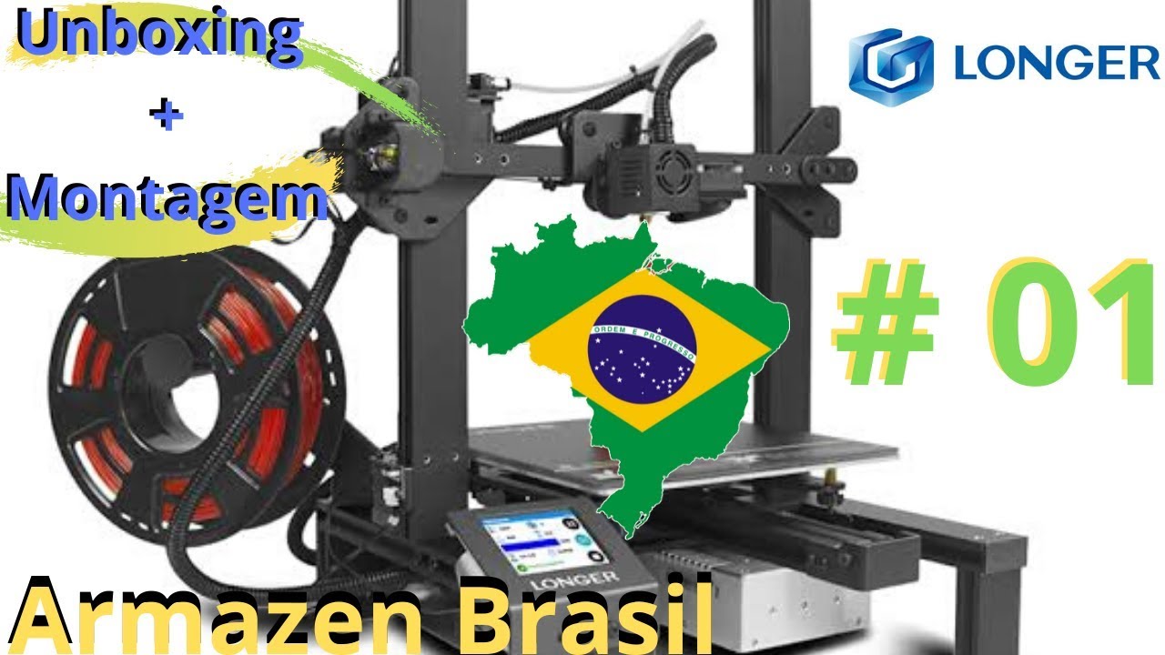 Longer LK4 - Unboxing e Montagem | Baita impressora 3D Boa e Barata