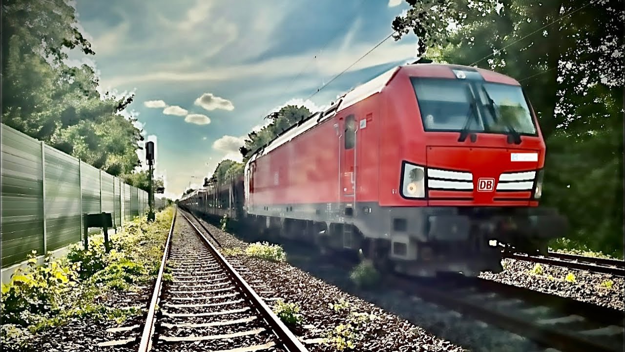 F&uuml;hrerstandsmitfahrt Streckenkunde auf Br 193 Vectron  von Fulda nach Hamburg Teil 1 bis Seelze  4K
