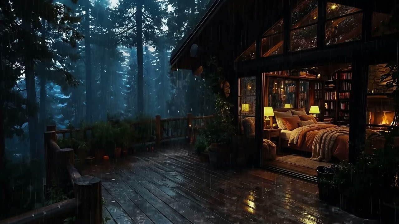 Sleep Naturally with Gentle Forest Rain🌲 Calm Mind & Deep Rest