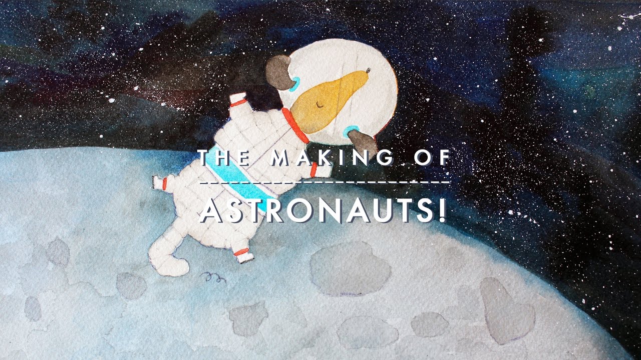 How to Watercolor x Astronaut Dachshunds! | Children's Illustration
