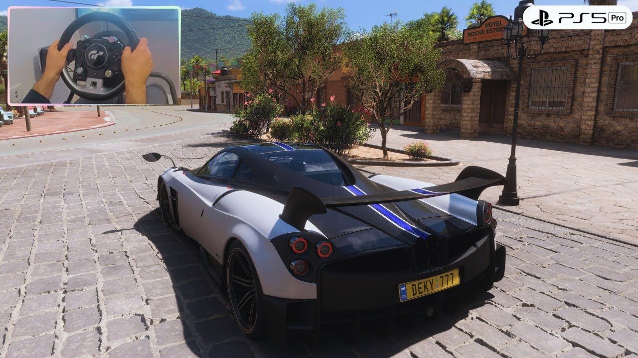 Pagani Huayra BC | Forza Horizon 5 PS5 Pro | Thrustmaster TGT2 Gameplay [4K PS5 Pro]