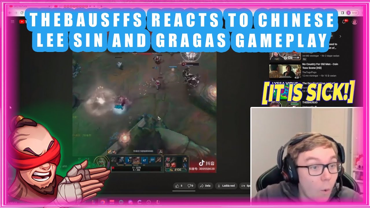 TheBaus Reacts To Chinese LEE SIN and GRAGAS GamePlay