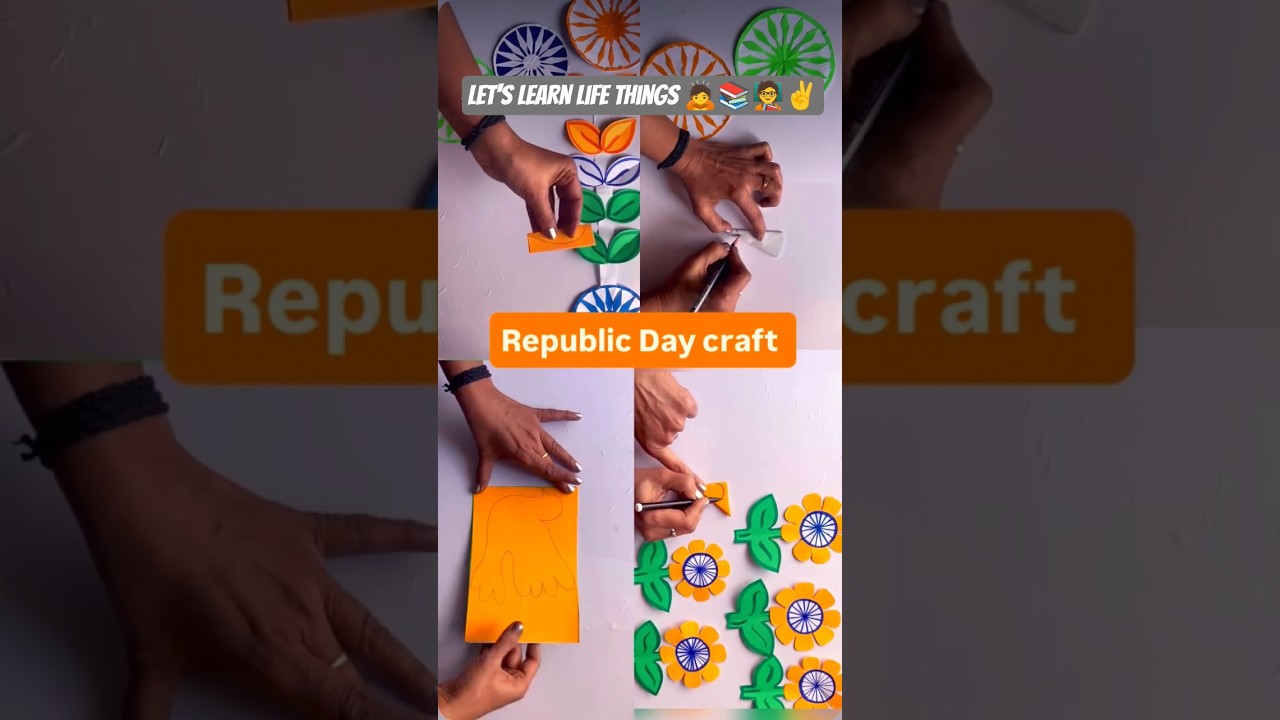 how to make Republic day craft 