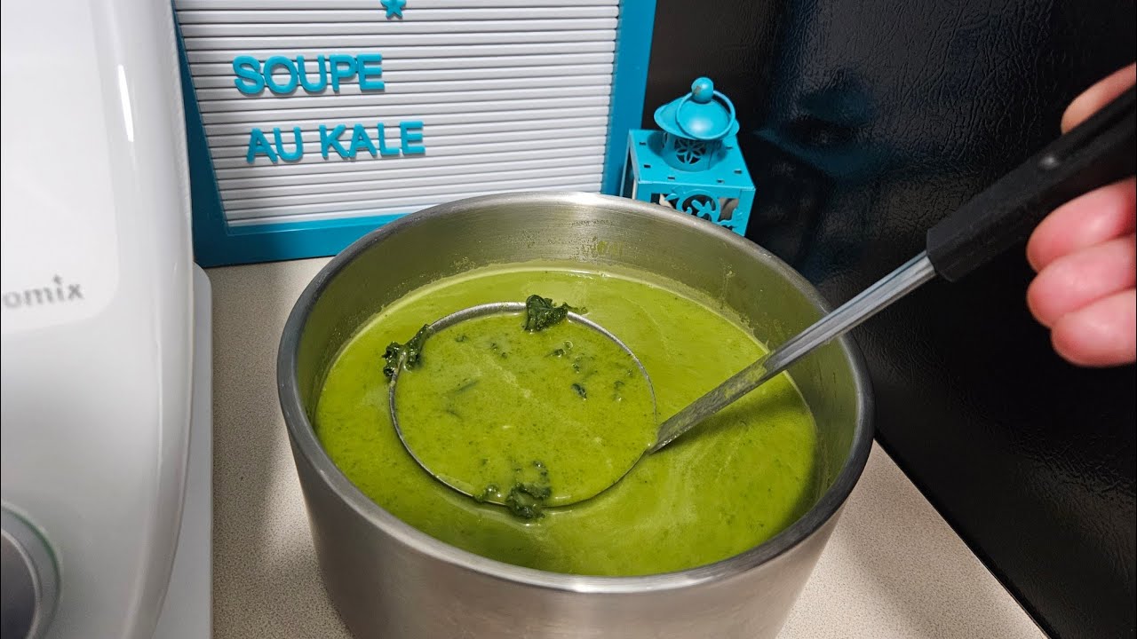 Soupe au Kale(choux frisé) au thermomix #thermomix