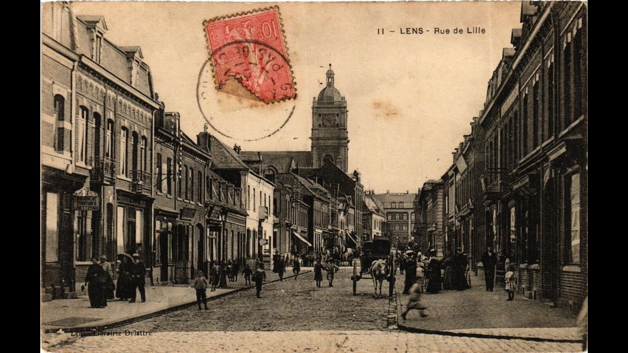 La rue de Lille à Lens, des corons de la Belle Epoque aux destructions de la Grande Guerre