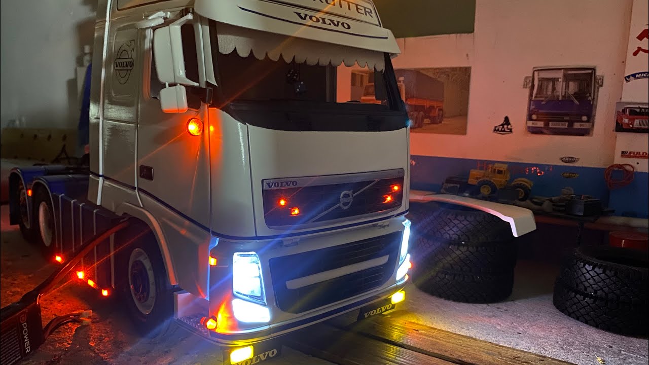 Volvo FH16 1:14 Lichttest  💡 , Tamiya освещение готово😎