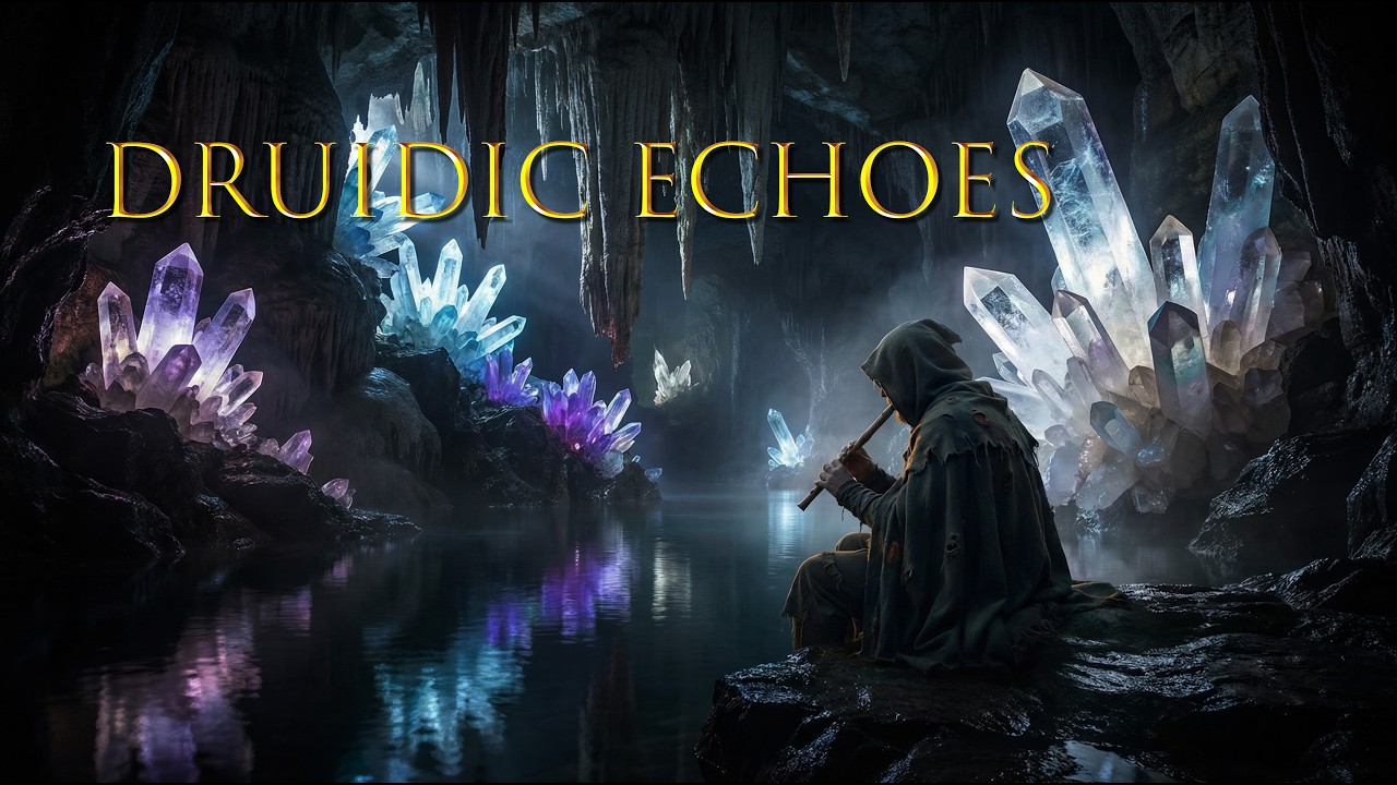 Druidic Echoes (2h)| Deep Celtic Flute & Crystal Cavern Ambience