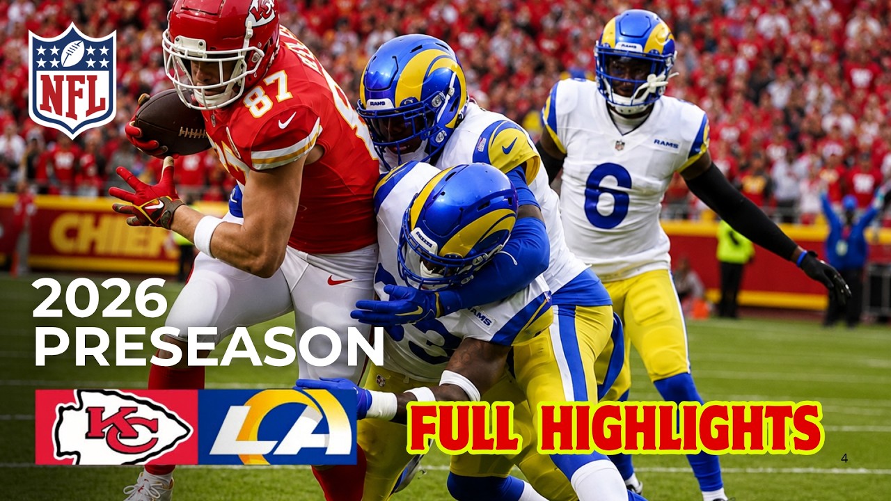 Kansas City Chiefs против Los Angeles Rams: лучшие моменты | 15 августа 2026 г. | НФЛ, предсезонн...