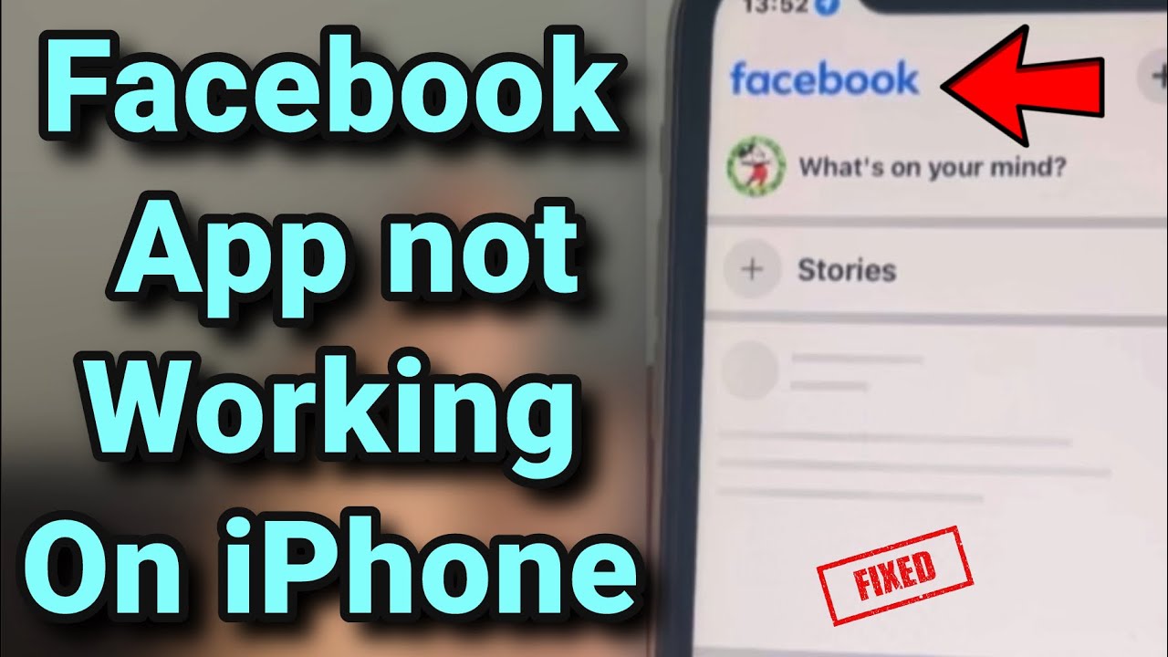 Facebook app is not working on iPhone : Fix