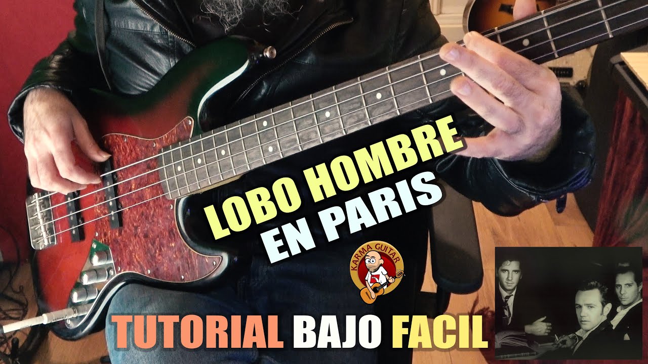 Como tocar LOBO HOMBRE EN PARÍS en BAJO | Tutorial MUY FÁCIL