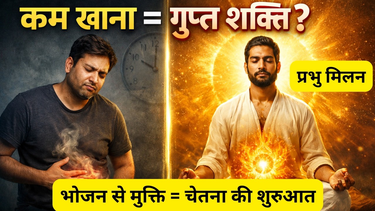 भोजन से मुक्ति = चेतना की शुरुआत | Yogis Eat Only Once a Day? 😳 सच जानकर चौंक जाएंगे | Food, Fasting