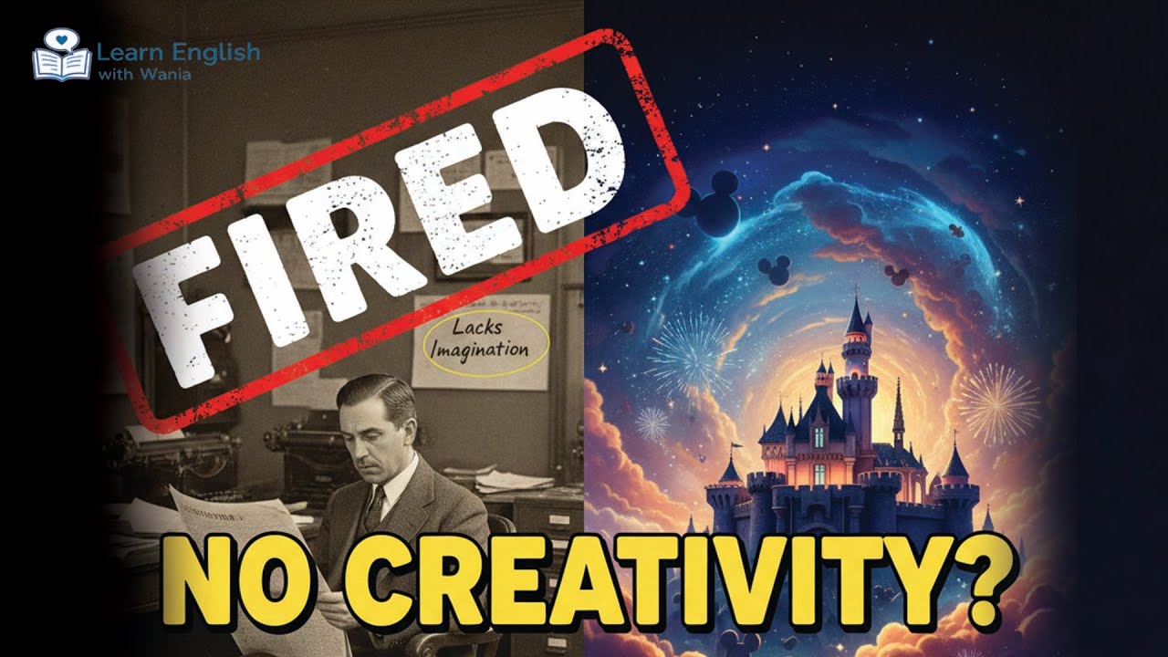 Walt Disney – Fired for “Lack of Creativity” | Learn English Through a True Story