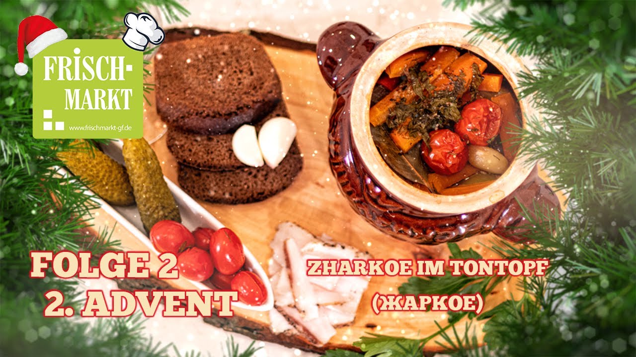 Lecker Zharkoe im Tontopf (Жаркое) | 2. Advent | Russisches Weihnachtsspezial Frischmarkt Gifhorn