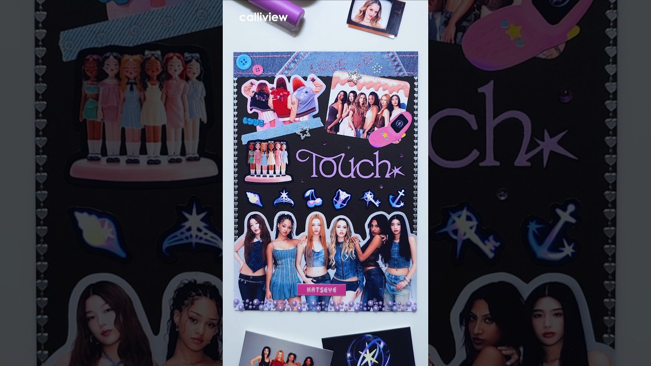 Scrapbooking | KATSEYE Touch 캣츠아이 다꾸 Journaling