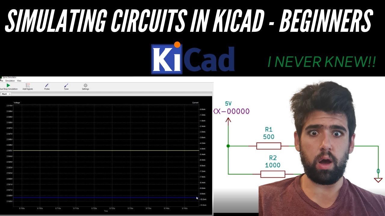 KiCad Tutorial - How to simulate circuits in KiCad for beginners