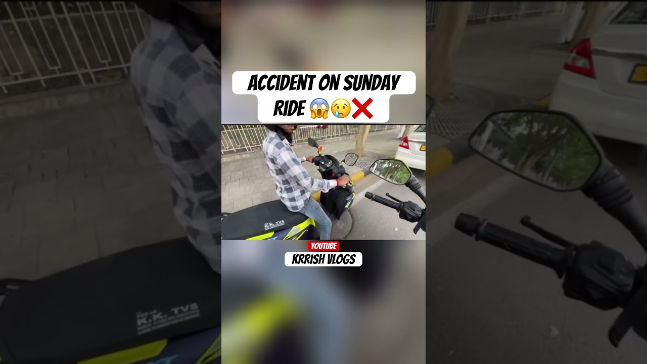 Accident On Sunday Ride😢😱|#biker #viral #trending #accident #sundayride #crash #shorts #viralshort