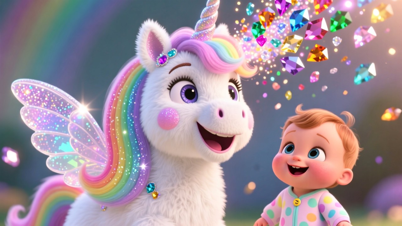 Plush Unicorn Go Sparkle 🦄✨ | Magical Fantasy Song for Kids | Glittery Nursery Rhyme Adventure