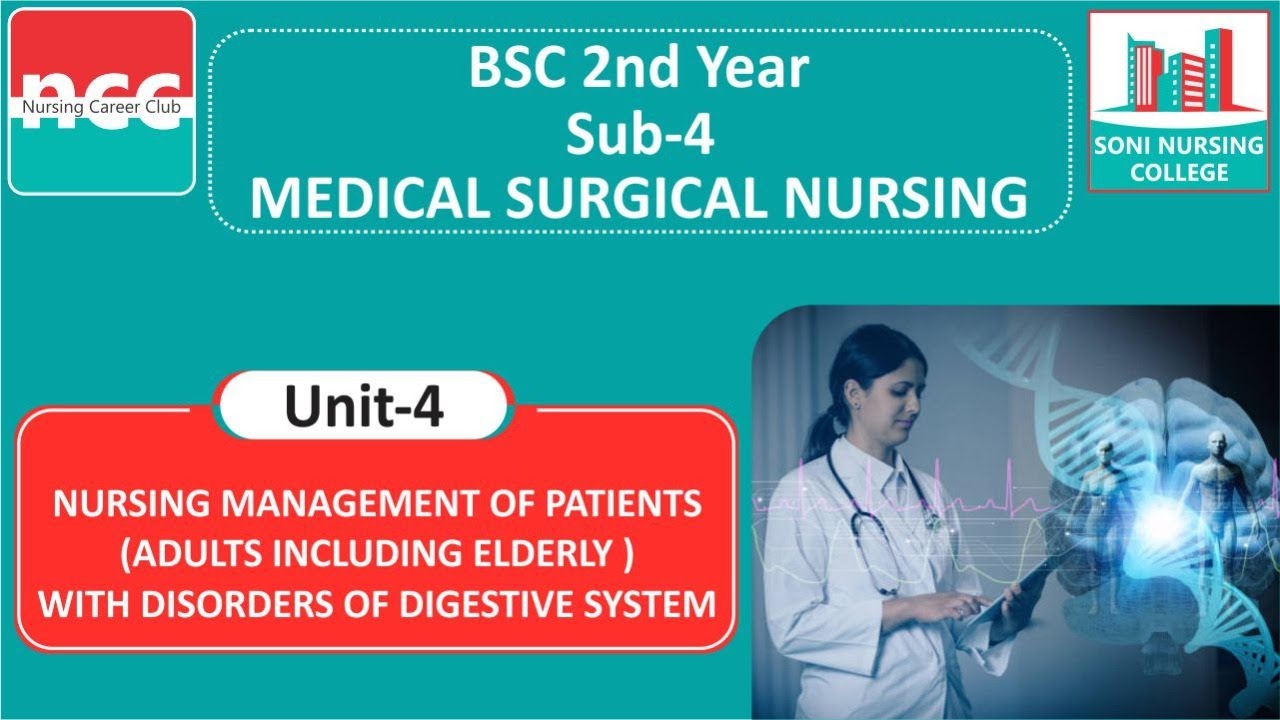 B.Sc.2.4.4–Nursing Management of patients adults including elderly with disorder of Digestive System