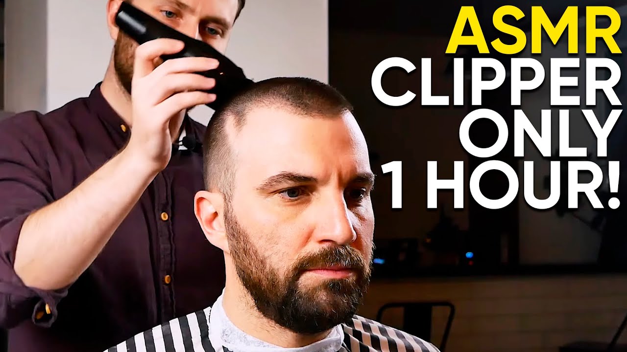 ASMR BARBER 💈 Clipper Only - 1 Hour! No Talking! Part 1