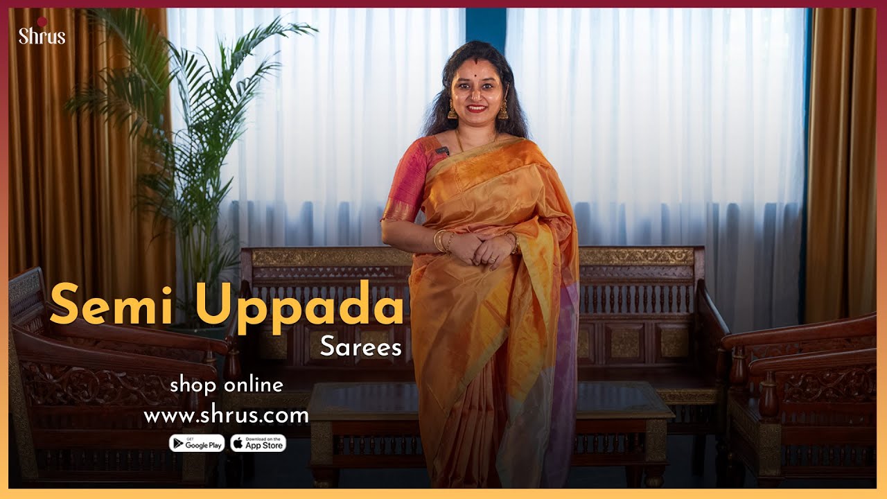 Semi Uppada Saree by Shrus | Shop Online @ www.shrus.com | Nov 3, 2024