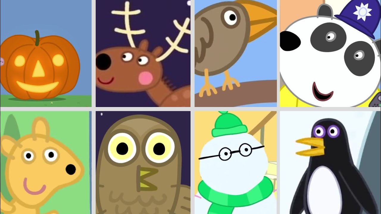 ROBLOX ALL PIGGY SKINS EXTRA JUMPSCARES BUT WITH PEPPA PIG CHARACTERS