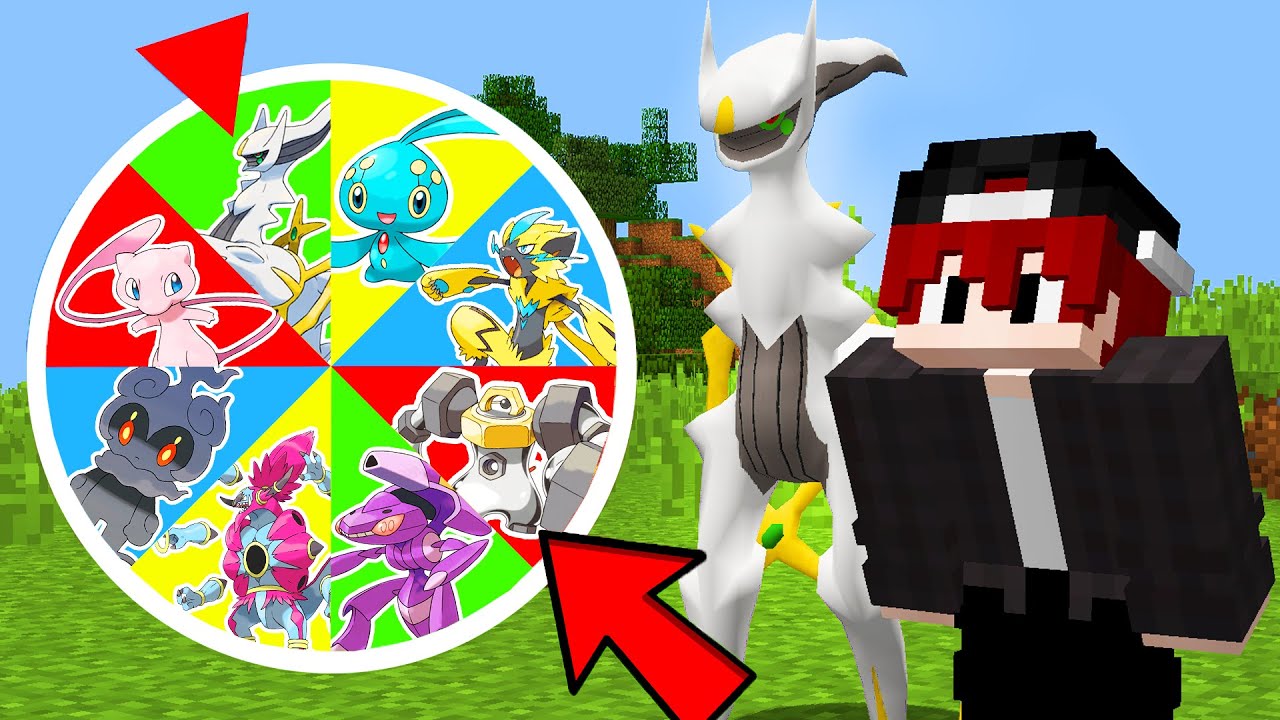 Roleta Mítica Decidem Meus Pokémon no Minecraft Pixelmon
