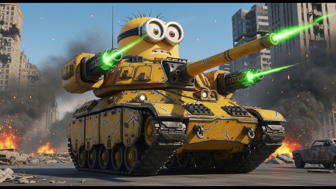 Super Minion Tank Robot vs Humanity – Final Nuclear Battle.