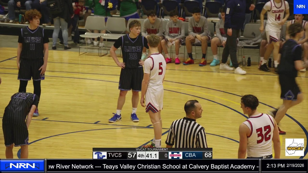 Teays Valley Christian School at Calvary Baptist Academy (Boys) WVCAT Tournament 2/19/26