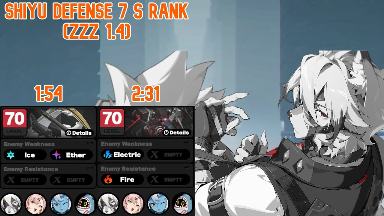 Zenless Zone Zero 1.4, DPS Lycaon against both Bosses (January 2025 Shiyu Defense 7 Critical Node)