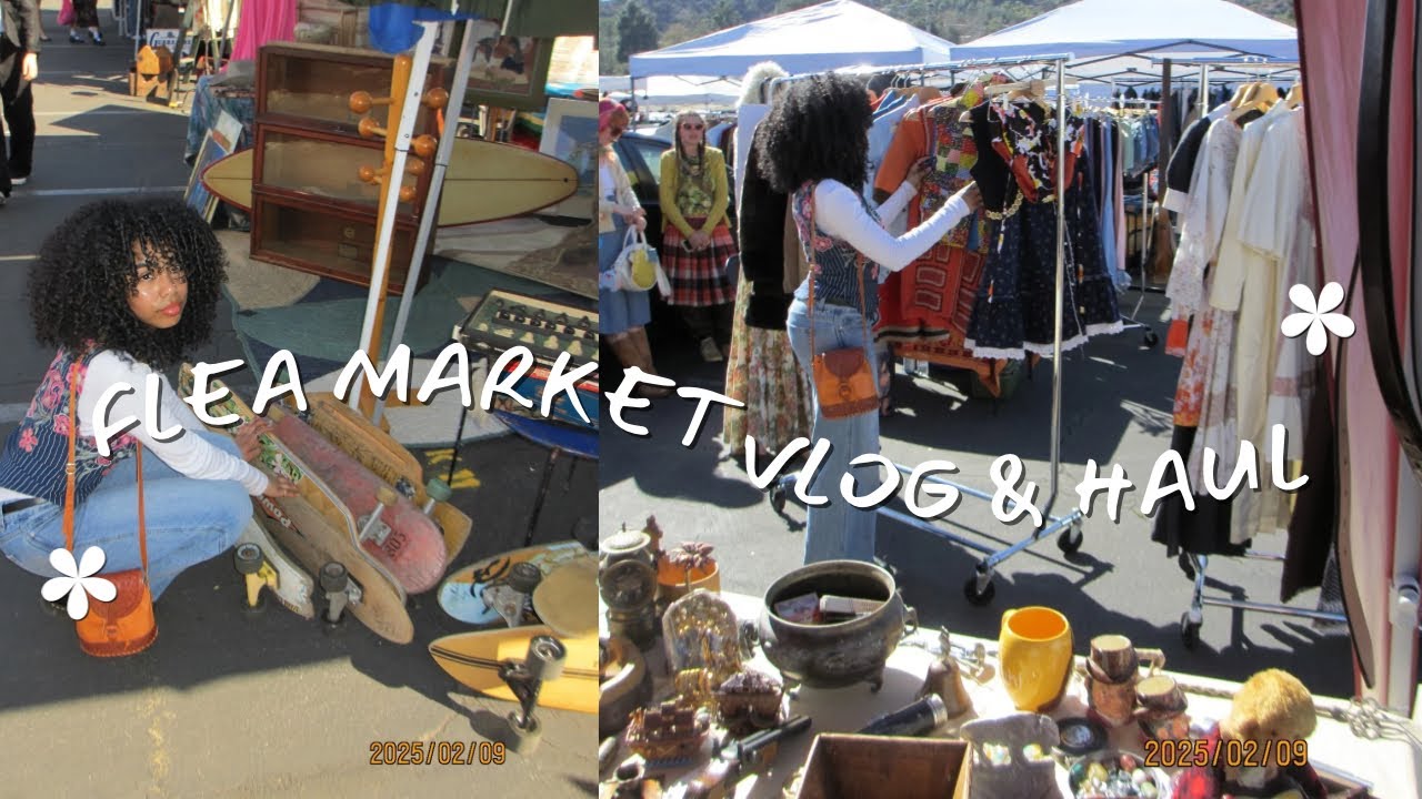 flea market vlog & haul