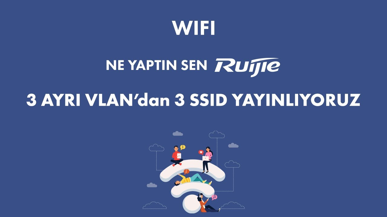 03 Ne Yaptın sen Ruijie? 3 Ayrı Vlan'dan  3 Farklı SSID Yayınlıyoruz