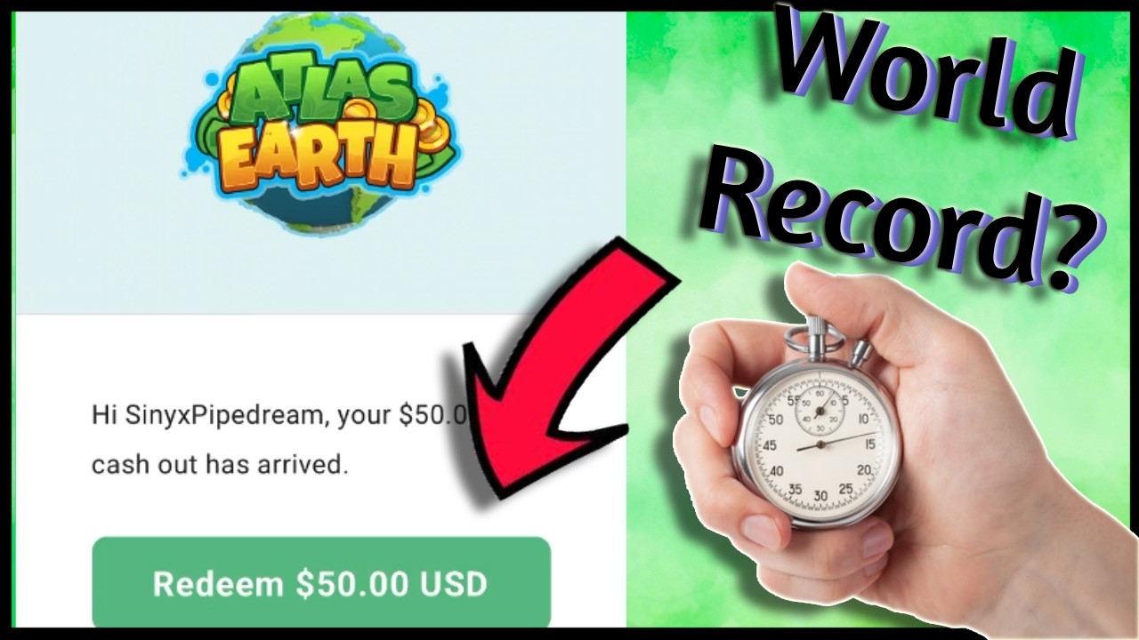 How Quick Can You Cash Out of Atlas Earth? (SPEEDRUN)