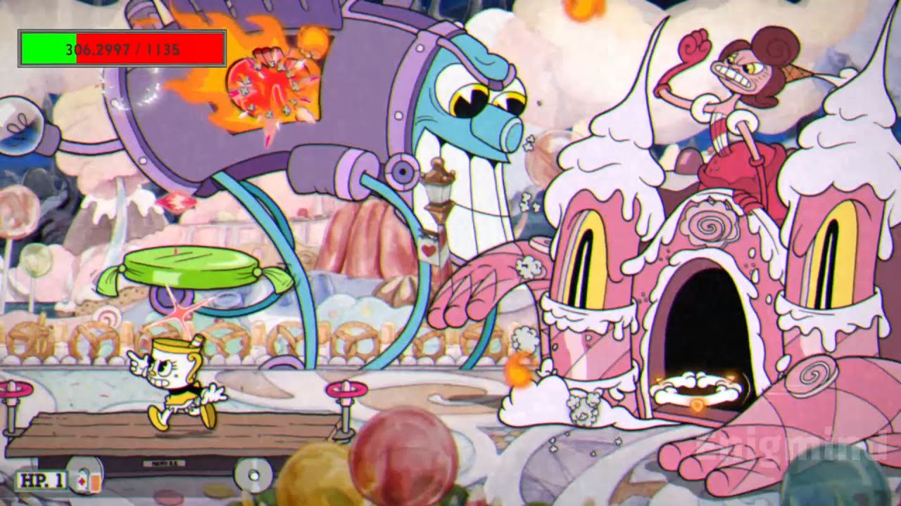 Can i beat Phantom Express regular + Baroness Von Bon Bon Bosses Coop - Cuphead DLC