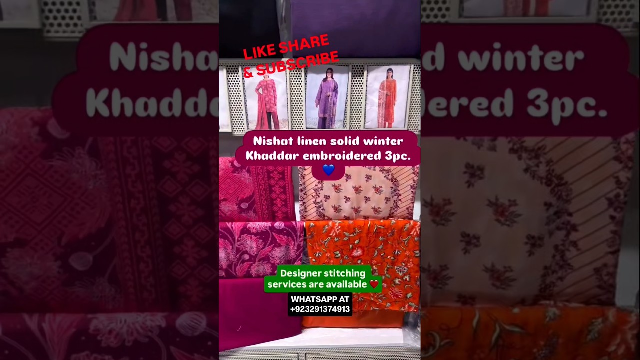 ❤️NISHAT LINEN WINTER COLLECTION ||NEW ARRIVALS 2025||❤️#wintercollection2025#khaddar#nishat