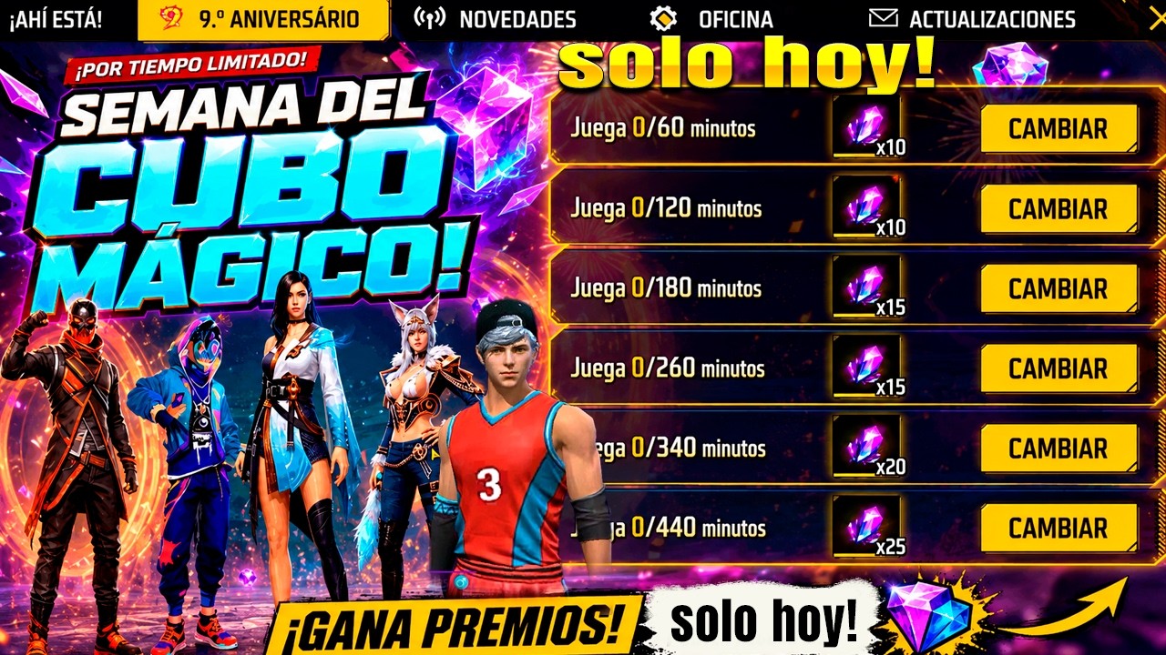 ASI RECLAMAS Gratis CUBO M&Aacute;GICO + Actualizaci&oacute;n de La Tienda del Cubo m&aacute;gico intercambio 2026