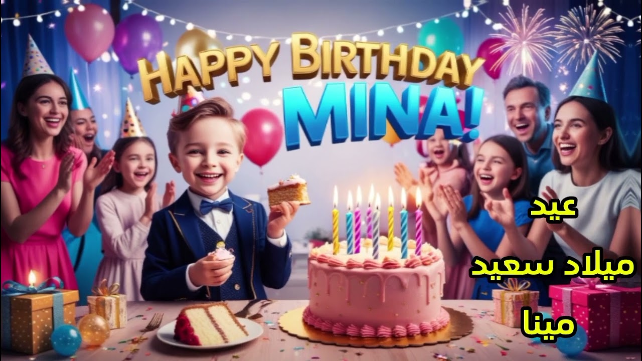 🎉 أجمل أغنية عيد ميلاد لمينا 🎂 | سنة حلوة يا مينا! 💖#عيد_ميلاد #مينا #اغاني_عيد_ميلاد #اغنية_خاصة